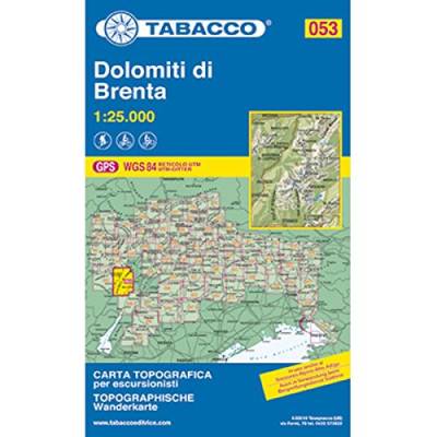 Dolomiti di Brenta 1 : 25 000, 053 (Carte topografiche per escursionisti, Band 53)